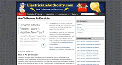 Desktop Screenshot of electricianauthority.com